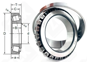 Подшипник JLM813049/JLM813010 радиально-упорный роликовый конический 70-110-26 мм