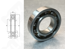 Подшипник B39-5UR радиальный шариковый 39-86-20 мм