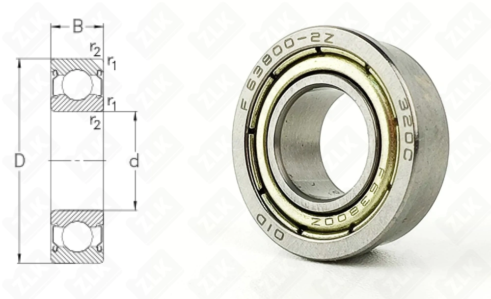 3080800 ZZ (F63800ZZ) OID