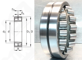 Подшипник 153508Н (22208E1XLK) радиальный роликовый самоустанавливающийся 40-80-23 мм