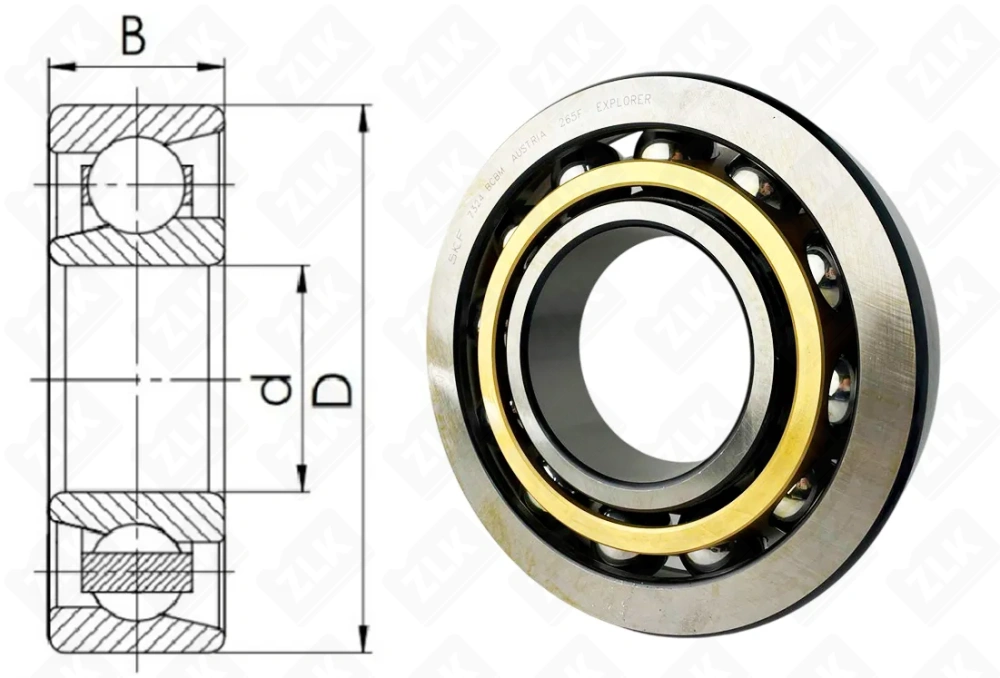 66324 Л (7324BCBM) SKF