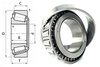 Подшипник роликовый (JM207049/10) 55×95×29 мм SLZ