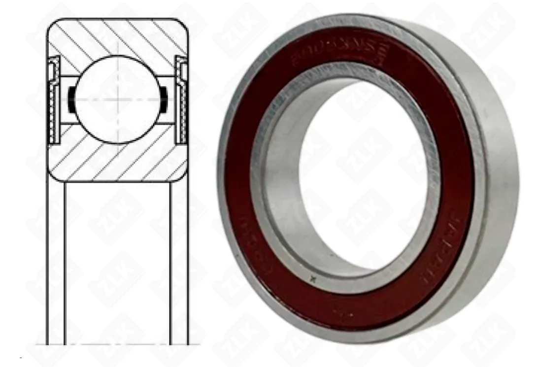 Подшипник шариковый 1000905 2RS (6905X2NSE) 25×42×9 мм Nachi оригинал