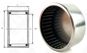 Подшипник BK4020 радиальный игольчатый 40-47-20 мм