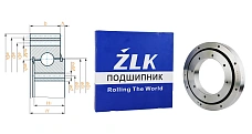 Подшипник шариковый 010.10.180 (010.10.180) 124.5×234×36 мм ZLK