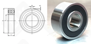 Обгонная муфта UKC122RS (CSK12P) радиальный шариковый 12-32-14 мм