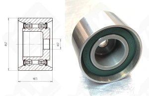Подшипник 62STD67T12DDWA18CG01 радиальный шариковый 30-62-40,5 мм