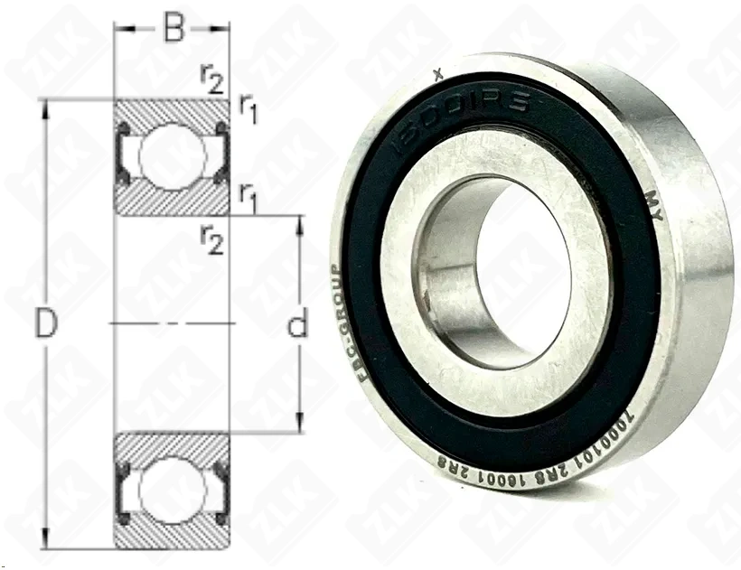 7000101 2RS (160012RS) Россия 