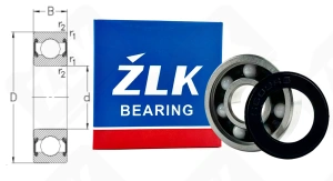 Подшипник 180019 (6092RS) радиальный шариковый гибридный 9-24-7 мм