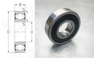Подшипник 60/22DDUCM радиальный шариковый 22-44-12 мм