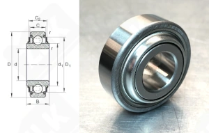 Подшипник Q203PP AH02 (203KRRAH02) радиальный шариковый 16,26-40-18,3 мм