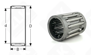 Подшипник K19x25x31,8 радиальный игольчатый 19-25-31,8 мм