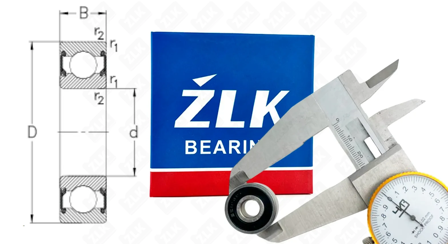 Подшипник шариковый 180029 (6292RS) 9×26×8 мм ZLK