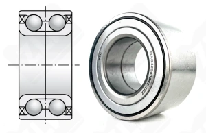 Подшипник DAC42800342 2RZ (BMWB11331) радиально-упорный шариковый 42-80-42 мм