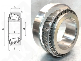 Подшипник VKHB2043 радиально-упорный роликовый конический 82,5-146-43 мм
