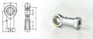 Шарнирный наконечник TSF14 14-34-13,5 мм