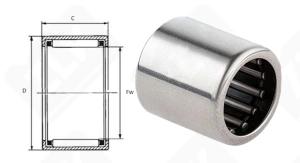 Подшипник HK1812 AS1 радиальный игольчатый 18-24-12 мм