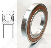 Подшипник 7000102 2RS (160022RS) радиальный шариковый 15-32-8 мм