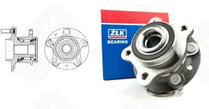 Подшипниковый ступичный узел VKBA7001 радиально-упорный шариковый 24-136-89 мм