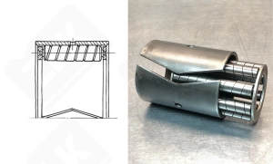 Подшипник 845904 радиальный игольчатый 22-40-38 мм