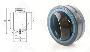 Подшипник ШСП20 (GE20ES2RS) шарнирный 20-35-12/16 мм