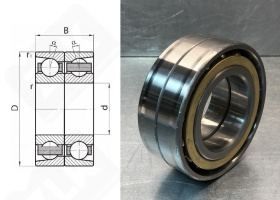 Подшипник 266134Л (7034BMDBP6) радиально-упорный шариковый 170-260-84 мм