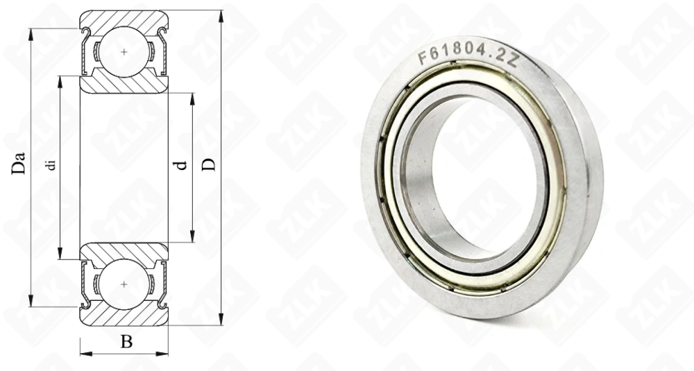 1000804 ZZ (F61804ZZ F6804ZZ) KLM