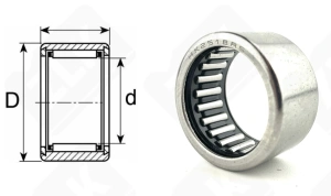 Подшипник HK2518 RS радиальный игольчатый 25-32-18 мм
