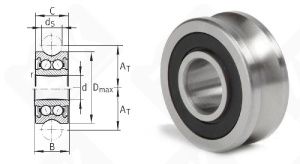 Подшипник LFR 5201-10KDD радиальный шариковый 12-35-15.9 мм