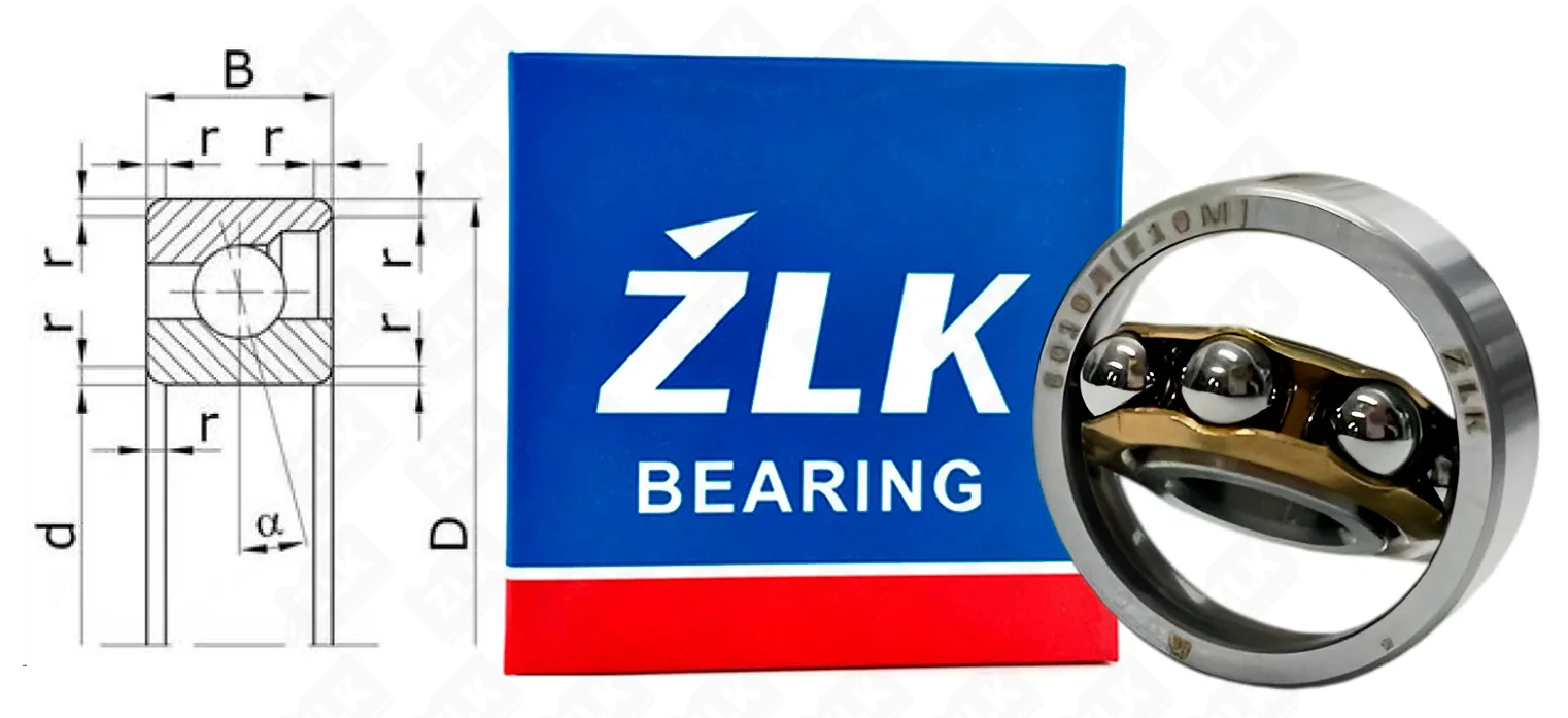 Подшипник шариковый 6010 Л (E10M) 10×28×8 мм ZLK