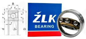 Подшипник 6010Л (E10M) радиально-упорный шариковый 10-28-8 мм