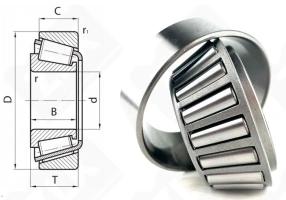 Подшипник HM89448/10 радиально-упорный роликовый конический 36,512-76,2-29,37 мм