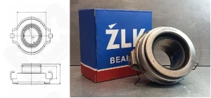 Выжимной подшипник ZA81TKL4801 упорный шариковый 48-87,4-44,6 мм