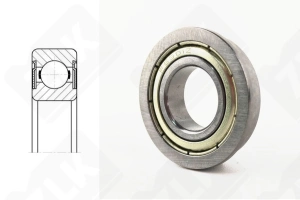 Подшипник 1000901 ZZ (F6901ZZ, F61901ZZ) радиальный шариковый 12-24-6 мм