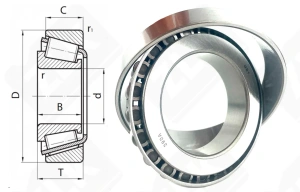 Подшипник 390A/394A радиально-упорный роликовый конический 63,5-110-21,996 мм