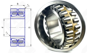 Подшипник № 3003780 Н (23180CAW33) радиальный роликовый самоустанавливающийся 400-650-200 мм