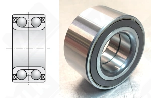 Подшипник JWB3128 радиально-упорный шариковый 37-72-37 мм