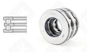 Подшипник 38306 (52306) упорный шариковый 25-60-10 мм