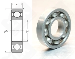 Подшипник 901 радиальный шариковый 12,7-28,6-6,35 мм