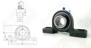 Подшипниковый узел 480206UCP (UCP206) SY30TF