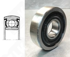 Подшипник 460706 радиальный шариковый 30-79-22 мм