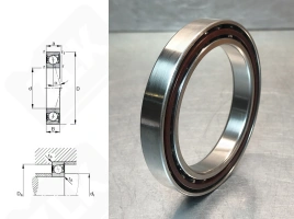 Подшипник 1036913Е (7913CTRSULP3,P4,71913C) радиально-упорный шариковый 65-90-13 мм