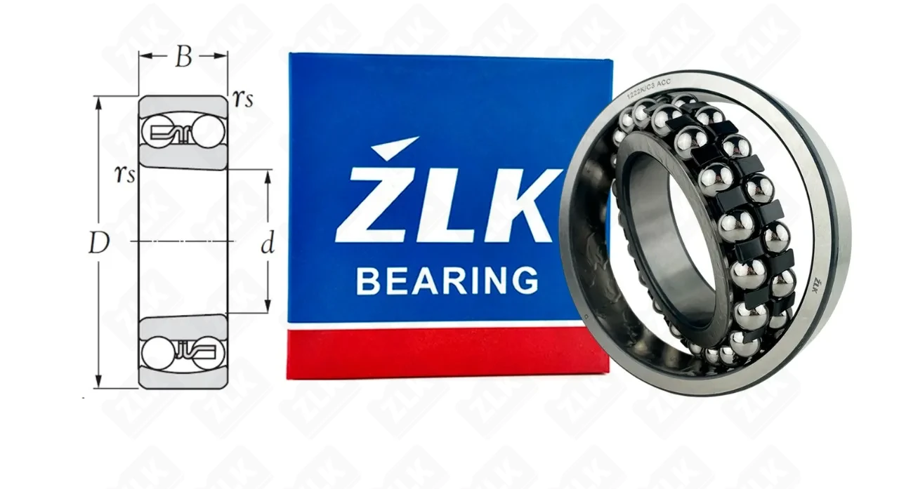 Подшипник шариковый (1222-K/C3-ACC) 110×200×38 мм ZLK