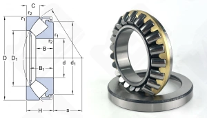 Подшипник 9039322 Л (29322М) упорный роликовый самоустанавливающийся 110-190-48 мм