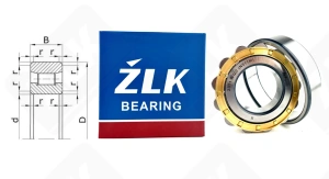 Подшипник 2311ЛШ2 (N311M) радиальный роликовый 55-120-29 мм