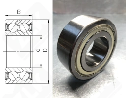 Подшипник 3056213 (5213B2ZRTNG,3213B2ZRTNG) радиально-упорный шариковый 60-110-36,5 мм