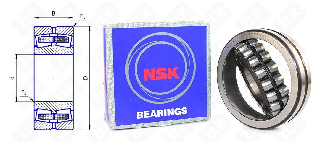 Подшипник роликовый 53311H (21311EAE4) 55×120×29 мм NSK оригинал