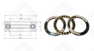 Подшипник 8426 (51426) упорный шариковый 130-270-110 мм