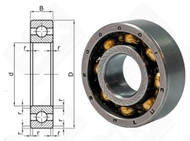 Подшипник 1000096 (696) радиальный шариковый 6-15-5 мм