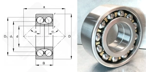 Подшипник 3086313Л (5313DMA,3313DMA) радиально-упорный шариковый 65-140-58,7 мм